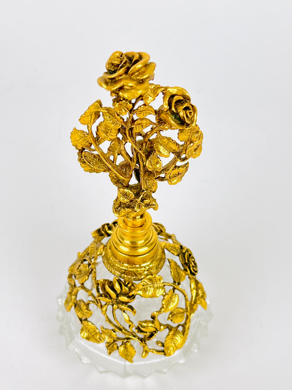Vintage Matson Filigree and Glass Perfume Bottle
