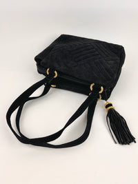 Vintage Quilted Suede Bag