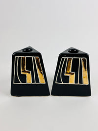 Vintage Modernist Ceramic Candle Holders