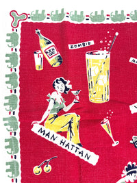 Vintage 1950s Mid-Century Bar Towel