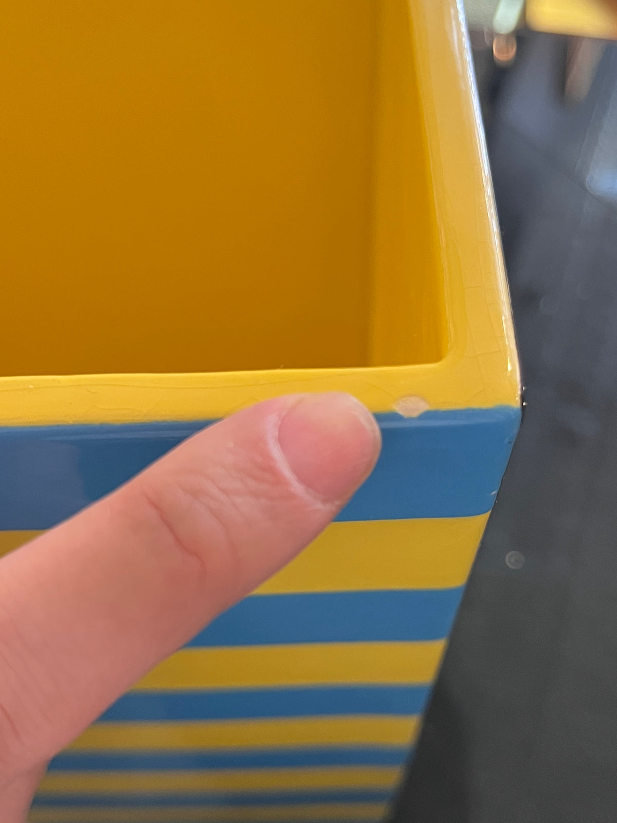 Postmodern Ceramic Waste Basket