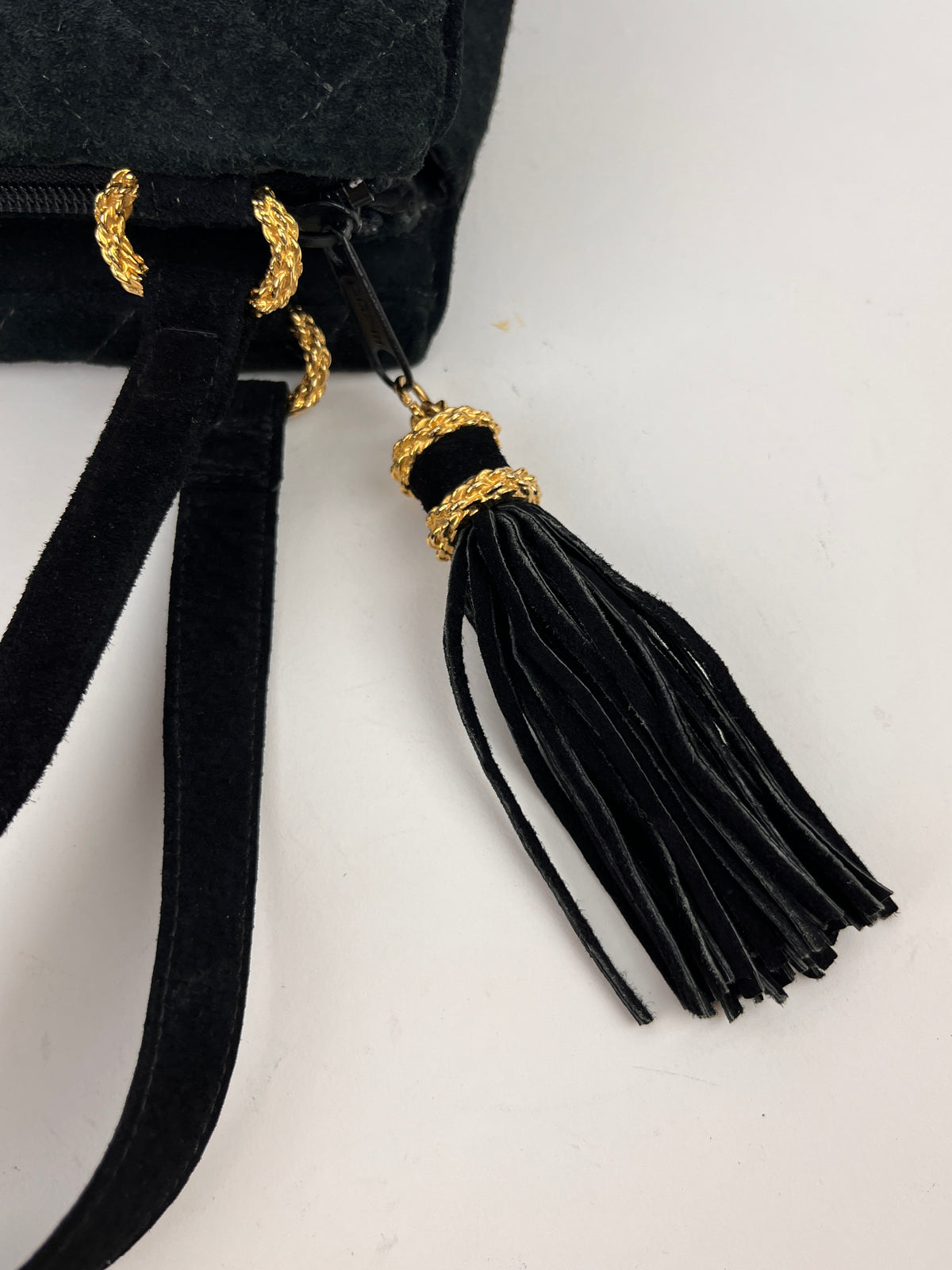 Vintage Quilted Suede Bag