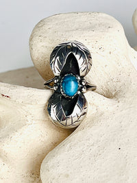 Sterling Silver Turquoise Navajo Ring