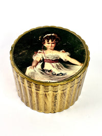 Vintage Italian Florentine Wood Coasters in Box, 7pc