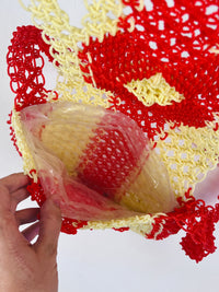 Vintage Plastic Macrame Bag