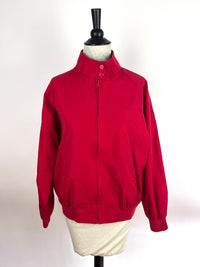 Red Vintage Jacket with Plaid Lining