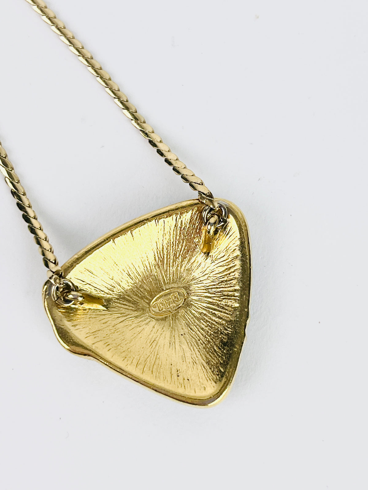 Vintage Black Enamel Trifari Necklace