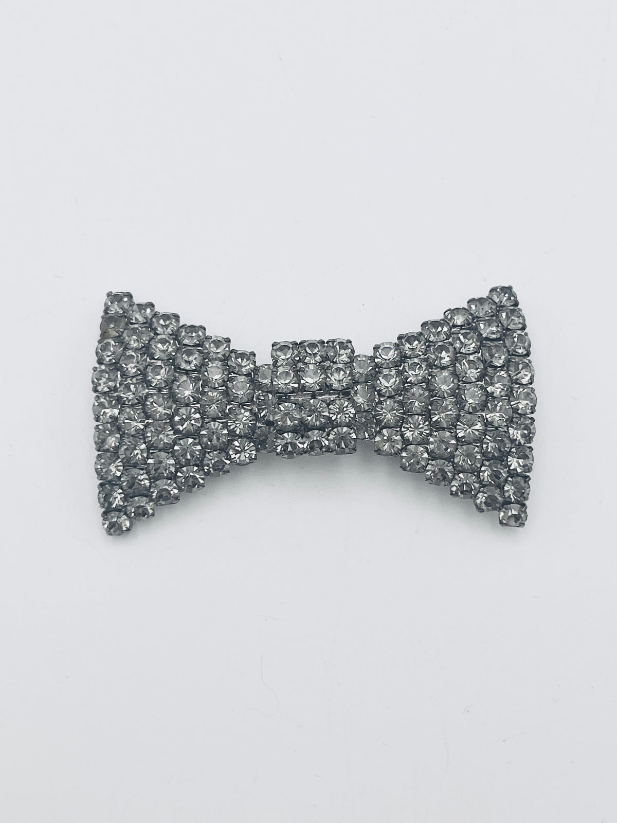 Vintage Rhinestone Bow Brooch