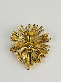 Vintage Abstract Lion Head Brooch