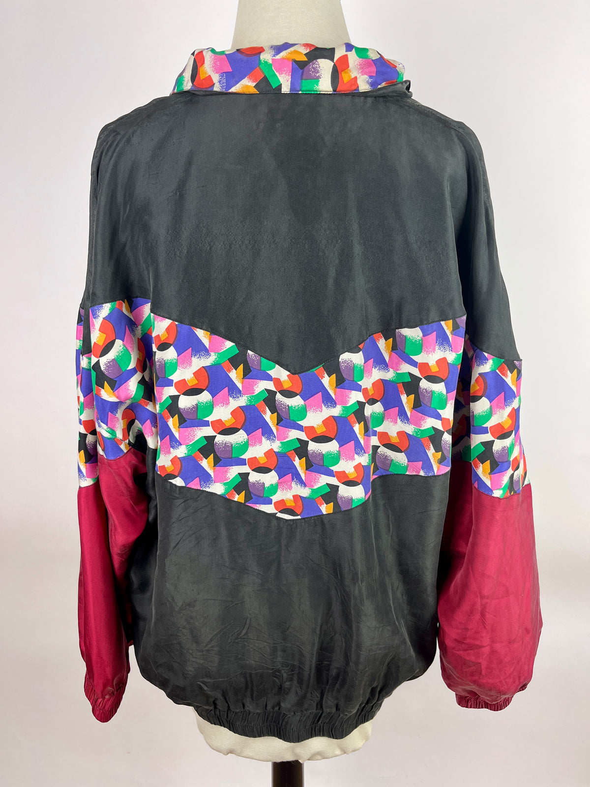 Vintage Silk Windbreaker Jacket