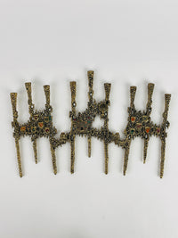 Brutalist Brass Menorah