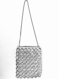 Vintage Silver Chain Mail Bag