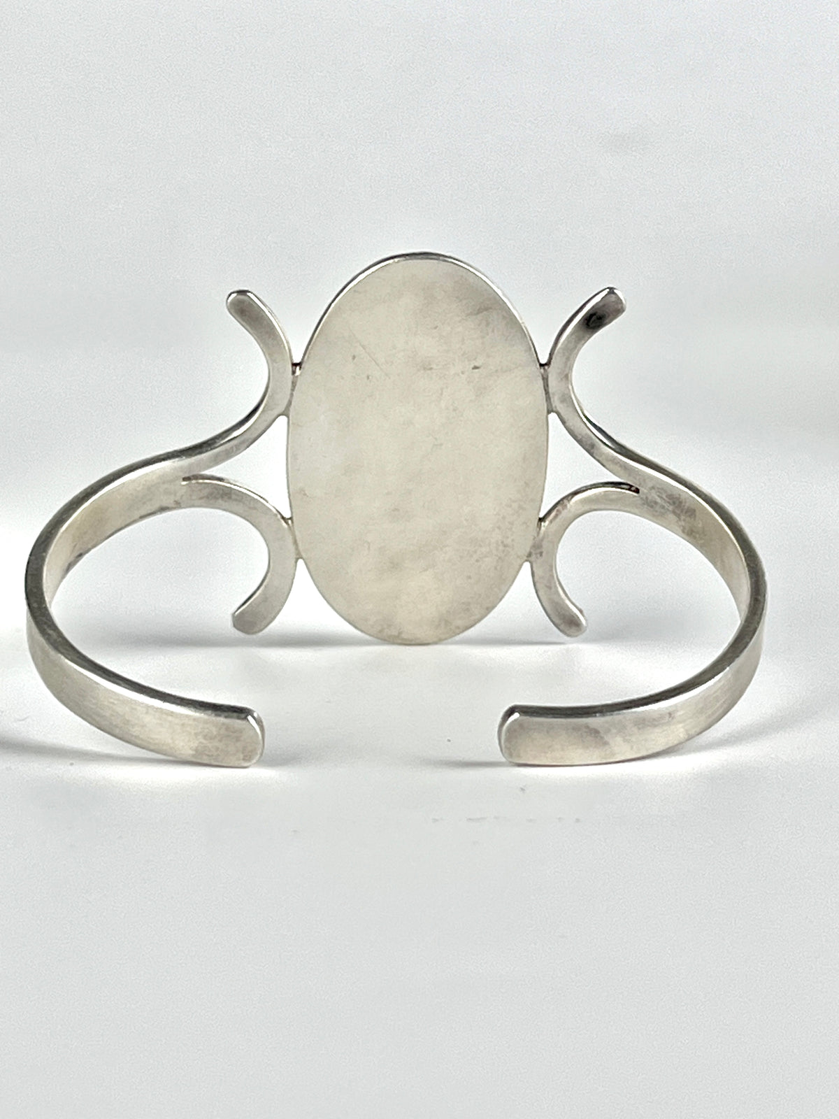 Vintage Modernist Sterling Silver Cuff Signed CII Mexico