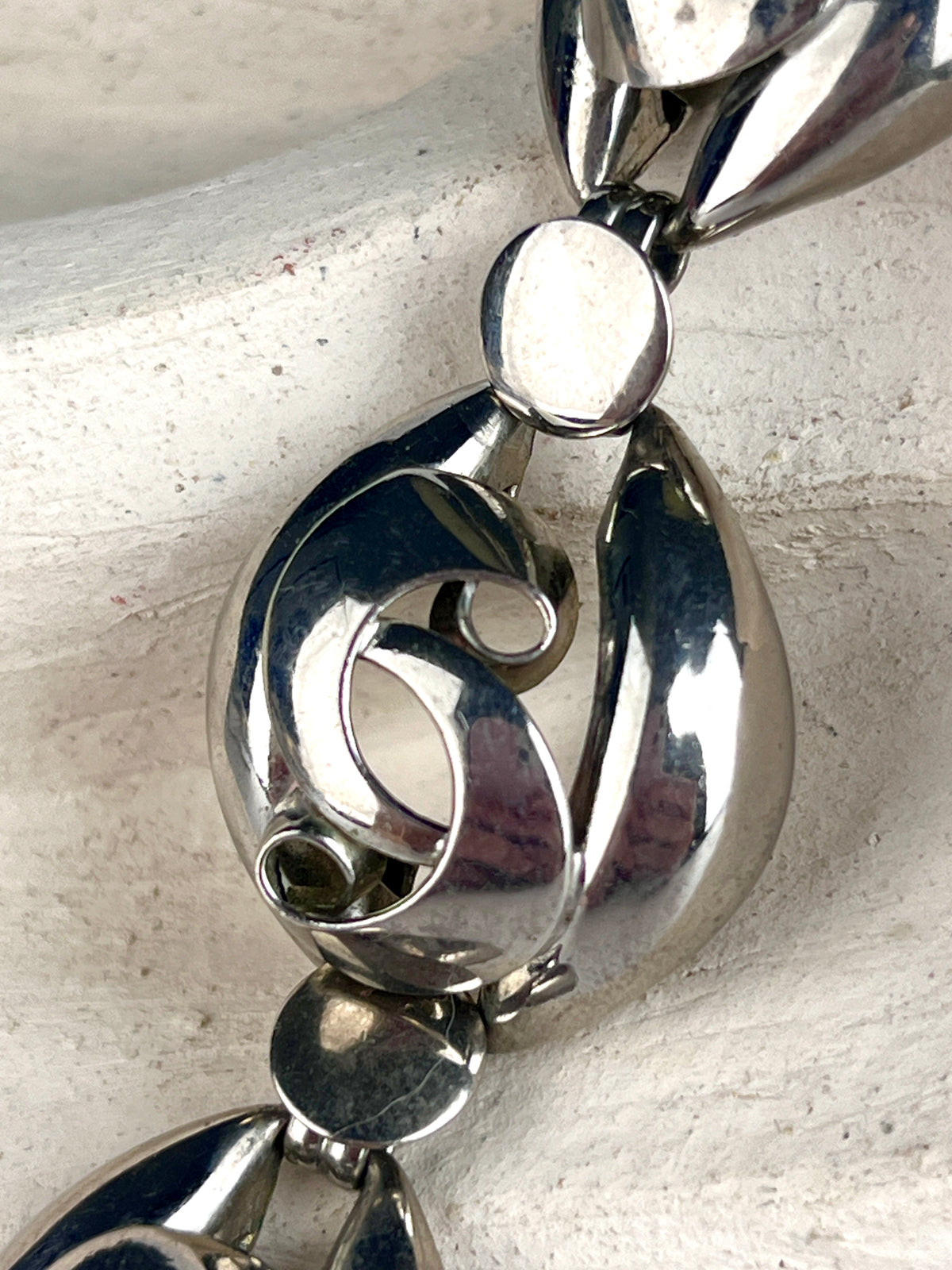 Vintage Modernist Link Bracelet