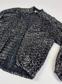 Vintage Black Sequin Jacket / Top
