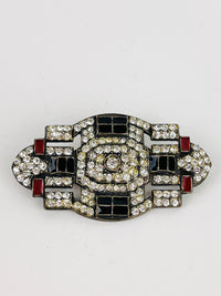 Vintage Art Deco Rhinestone Brooch