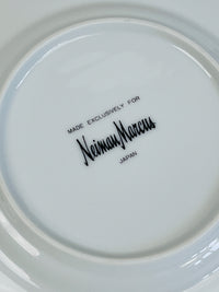 Vintage Malachite Demitasse Cups, Saucers, and Dessert Plates by Neiman Marcus