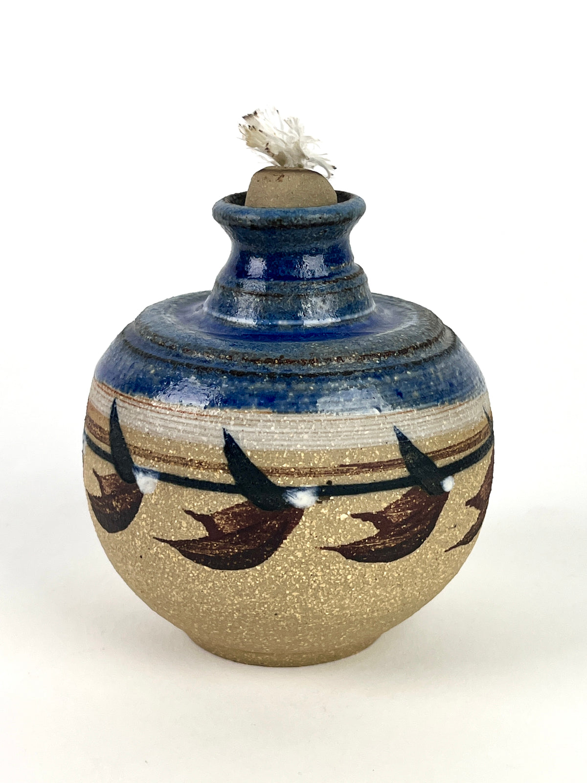 Studio Pottery Oil Lamp