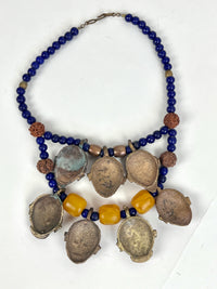 Vintage African Mask Necklace