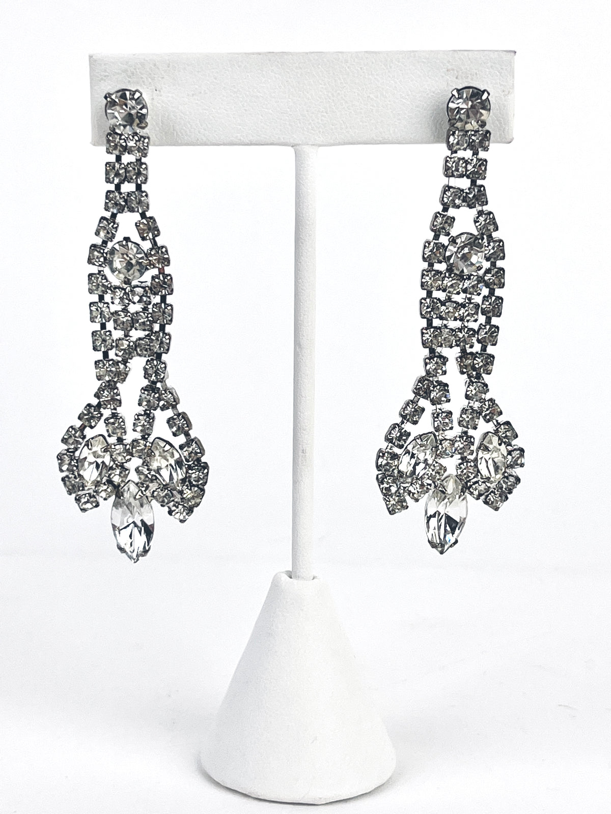 Vintage Rhinestone Drop Earrings