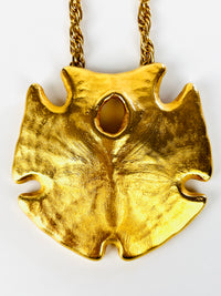 Vintage 1960s Gold-Plated Sand Dollar Necklace