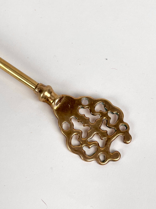 Vintage Ornate Brass Candle Snuffer