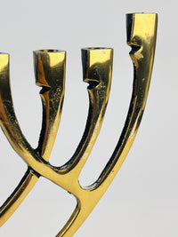 Textured Brass Menorah