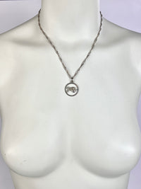 Vintage Sterling Silver Taurus Necklace