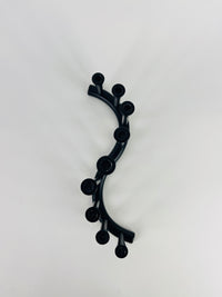 Wavy Black Metal Menorah