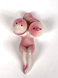 Vintage 1950s Pin-Up Salt & Pepper Shaker Set