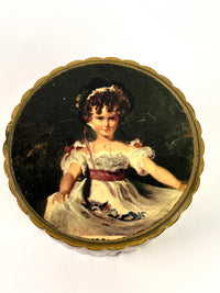 Vintage Italian Florentine Wood Coasters in Box, 7pc