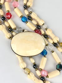 Vintage 1970s Bovine Bone Necklace
