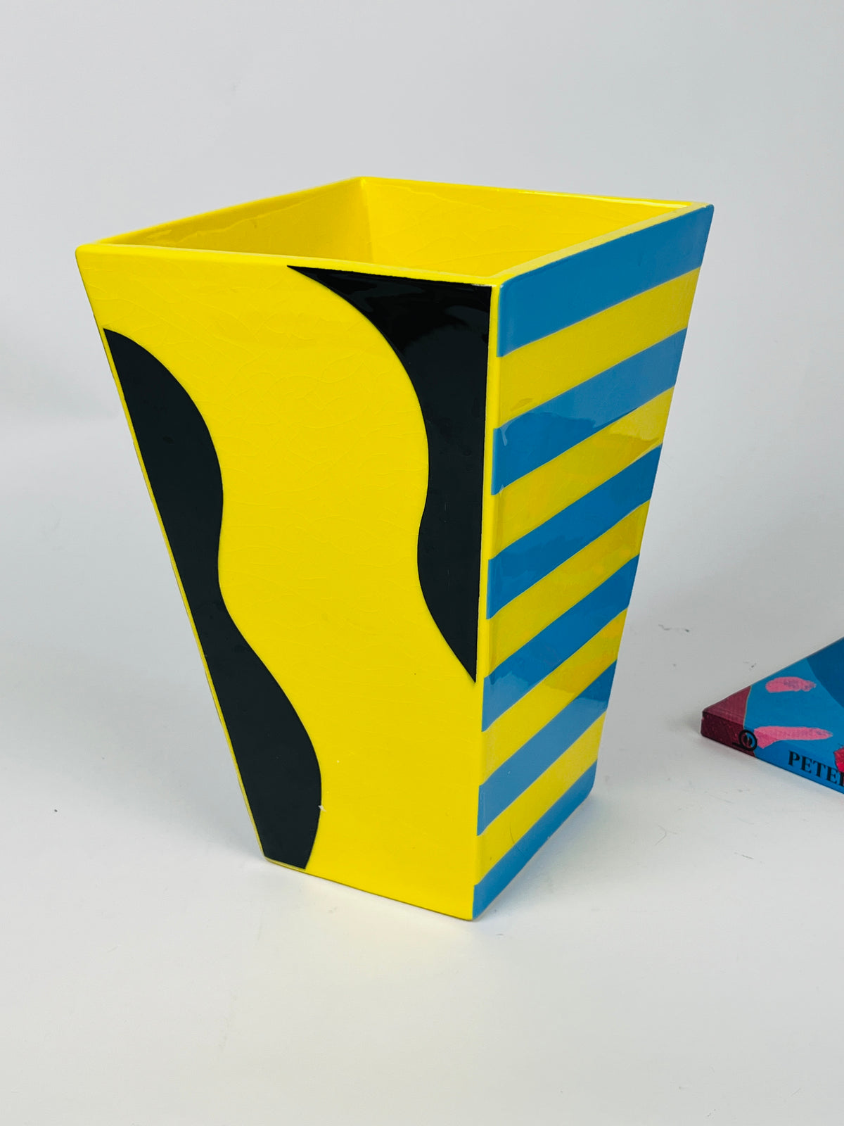 Postmodern Ceramic Waste Basket