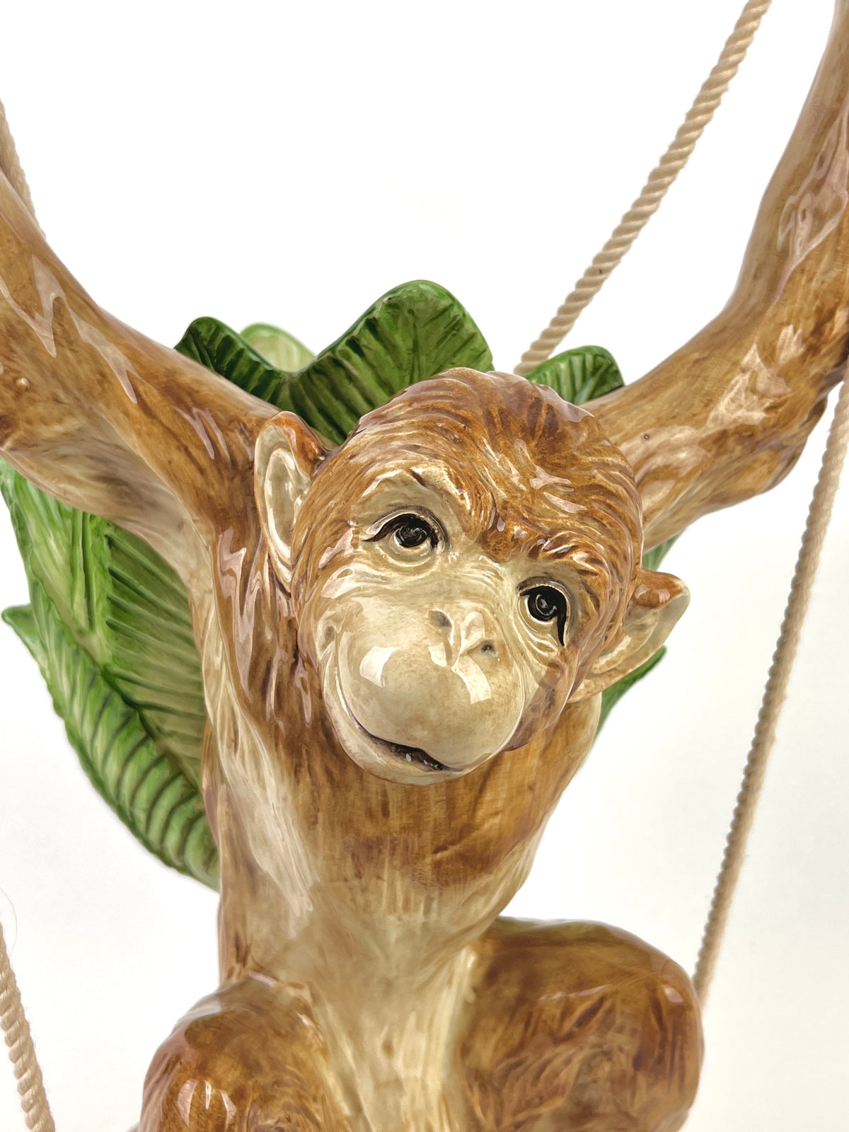 Rare Vintage Fitz & Floyd Hanging Monkey Planter