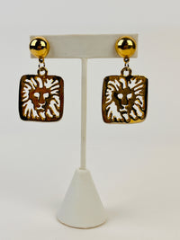 Vintage Anne Klein Lion Earrings