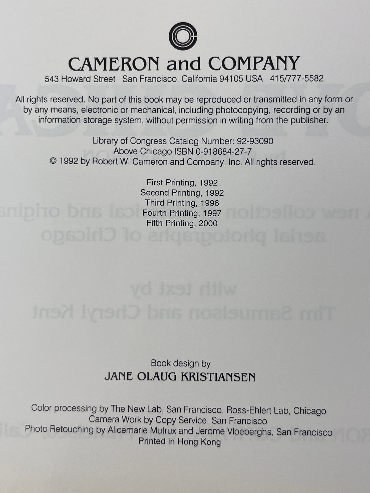 Robert Cameron’s Above Chicago