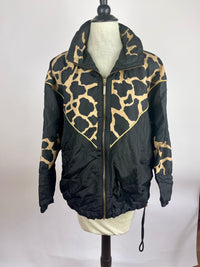 Vintage Animal Print Windbreaker Jacket