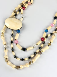 Vintage 1970s Bovine Bone Necklace