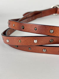 Vintage Studded Leather Belt
