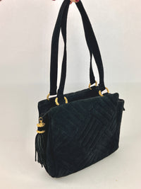Vintage Quilted Suede Bag