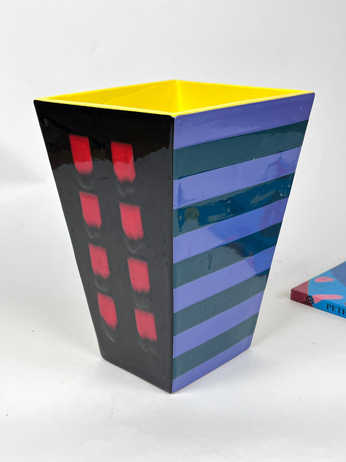 Postmodern Ceramic Waste Basket