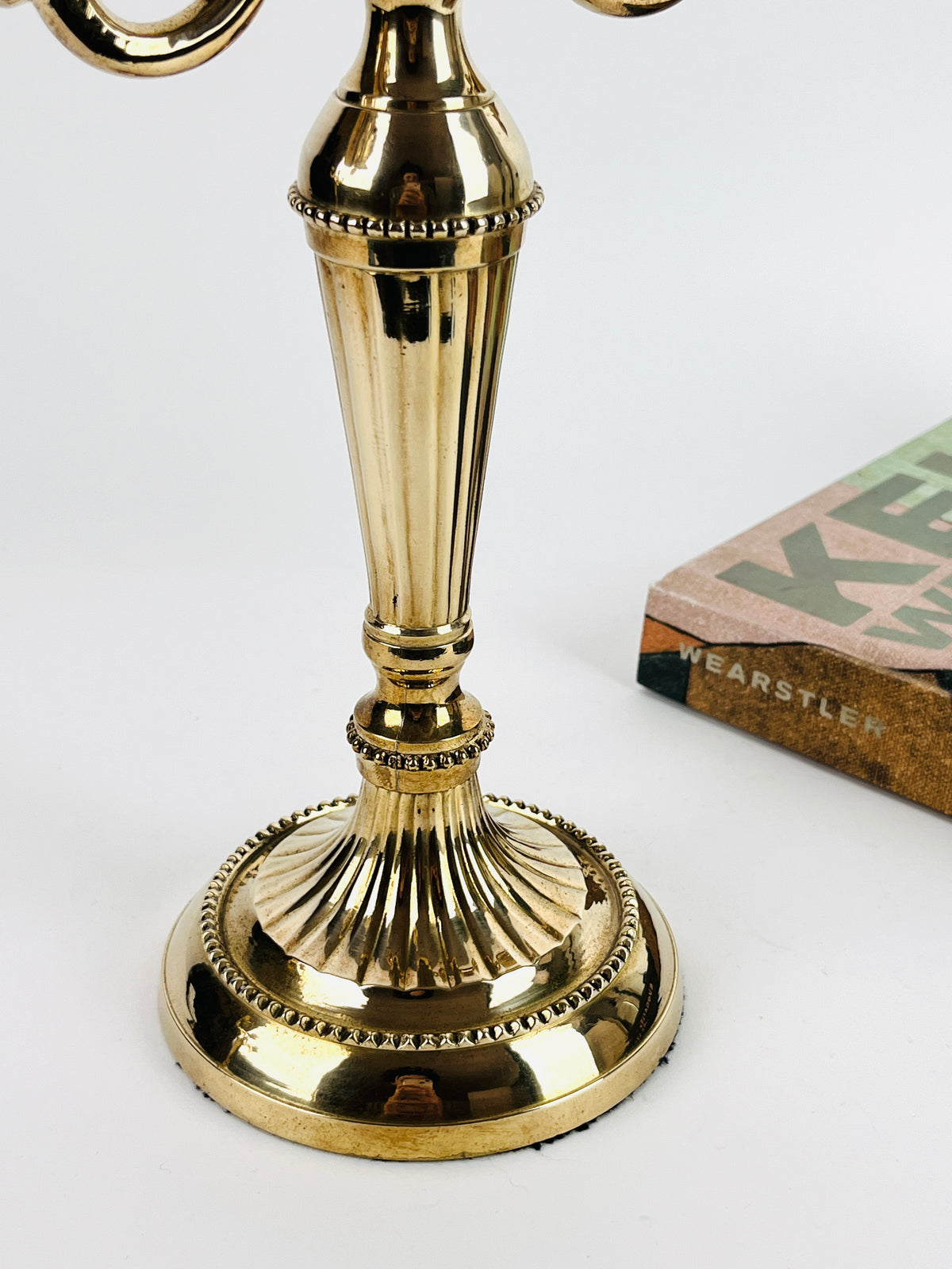 Vintage Brass Candelabras - 2pc Set