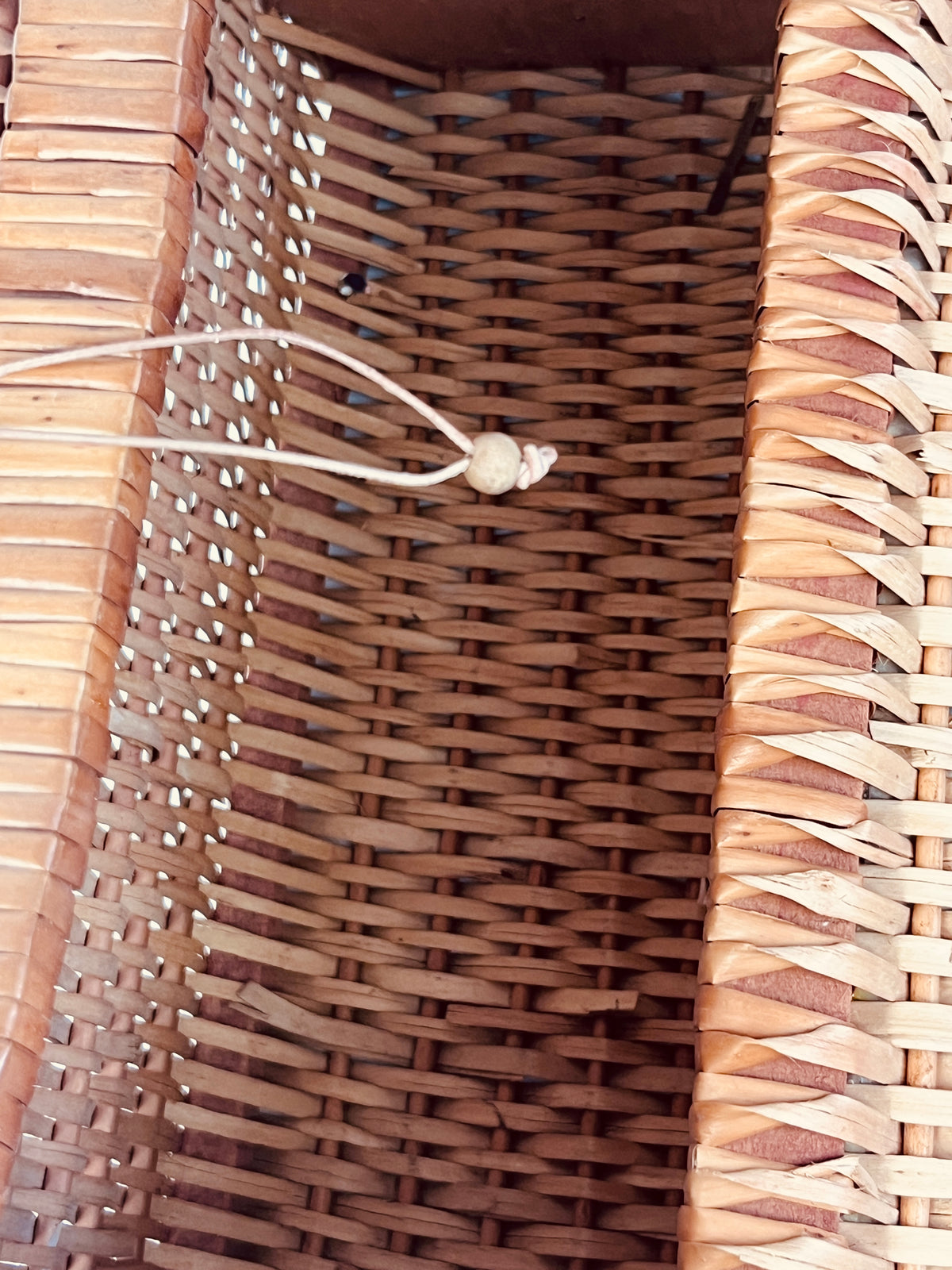 Vintage Woven Wicker Seashell Bag