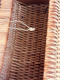 Vintage Woven Wicker Seashell Bag