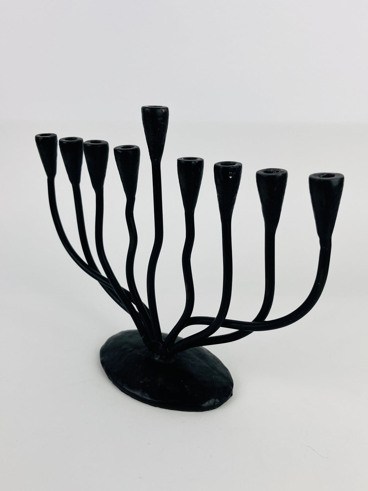 Modernist Wrought Iron Menorah