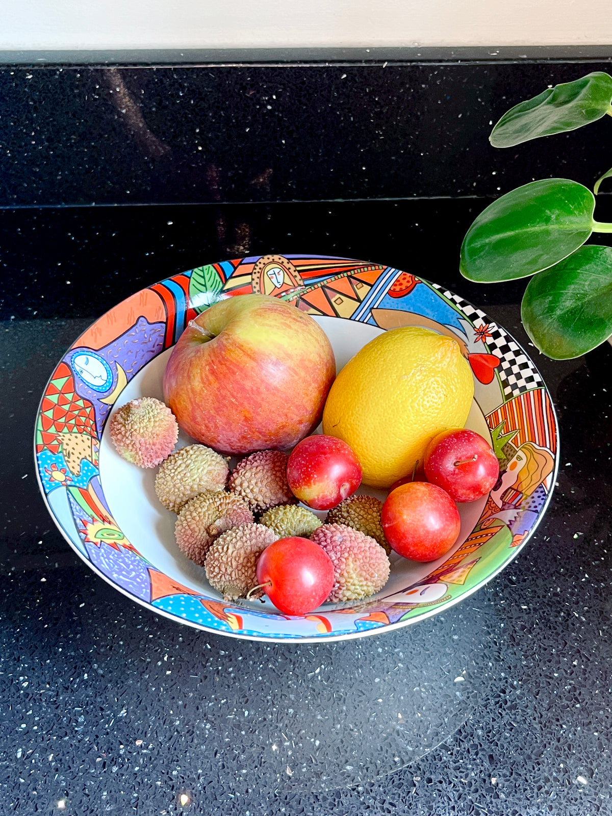 Postmodern Memphis Style Serving Bowl, 1991