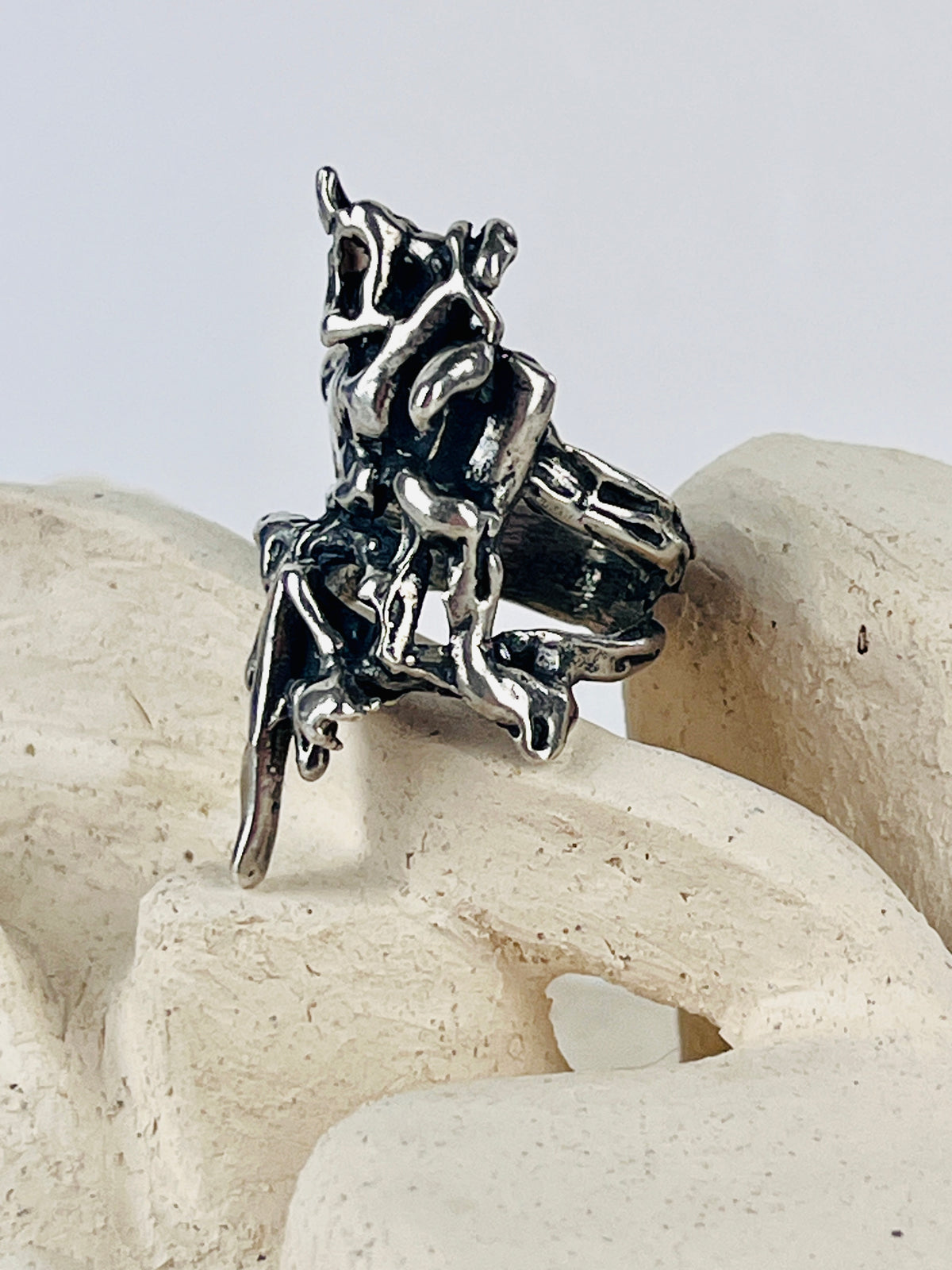 Vintage Sculptural Sterling Ring