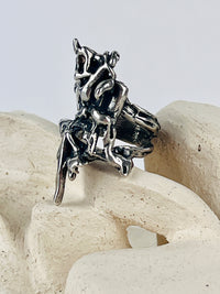 Vintage Sculptural Sterling Ring