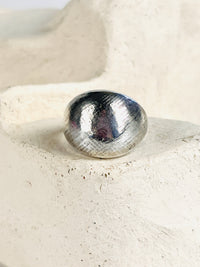 Modernist Sterling Dome Ring