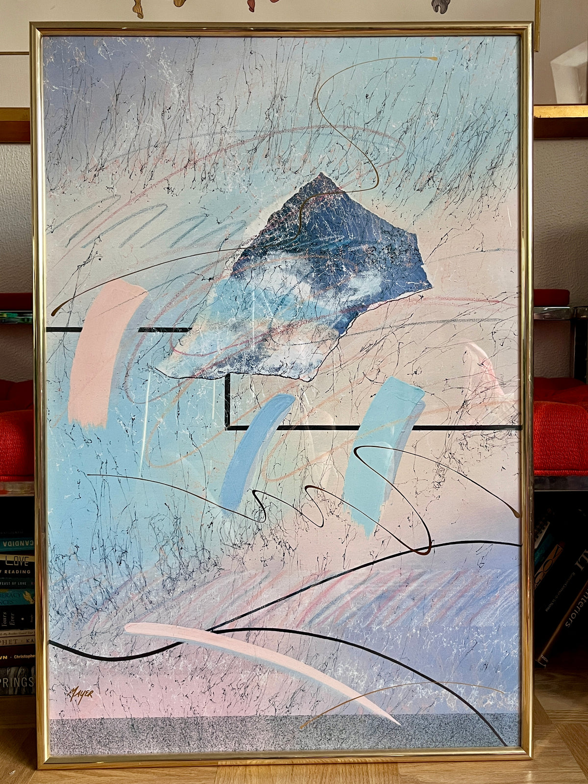 Pair of Postmodern Framed Art Prints